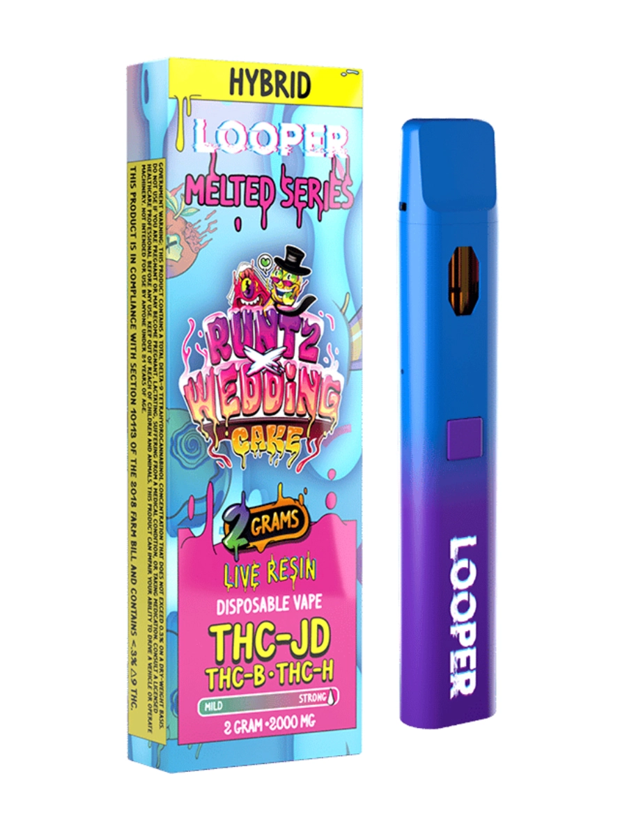Runtz Wedding Cake Looper Melted Series THC-JD+THC-B+THC-H Vape 2G