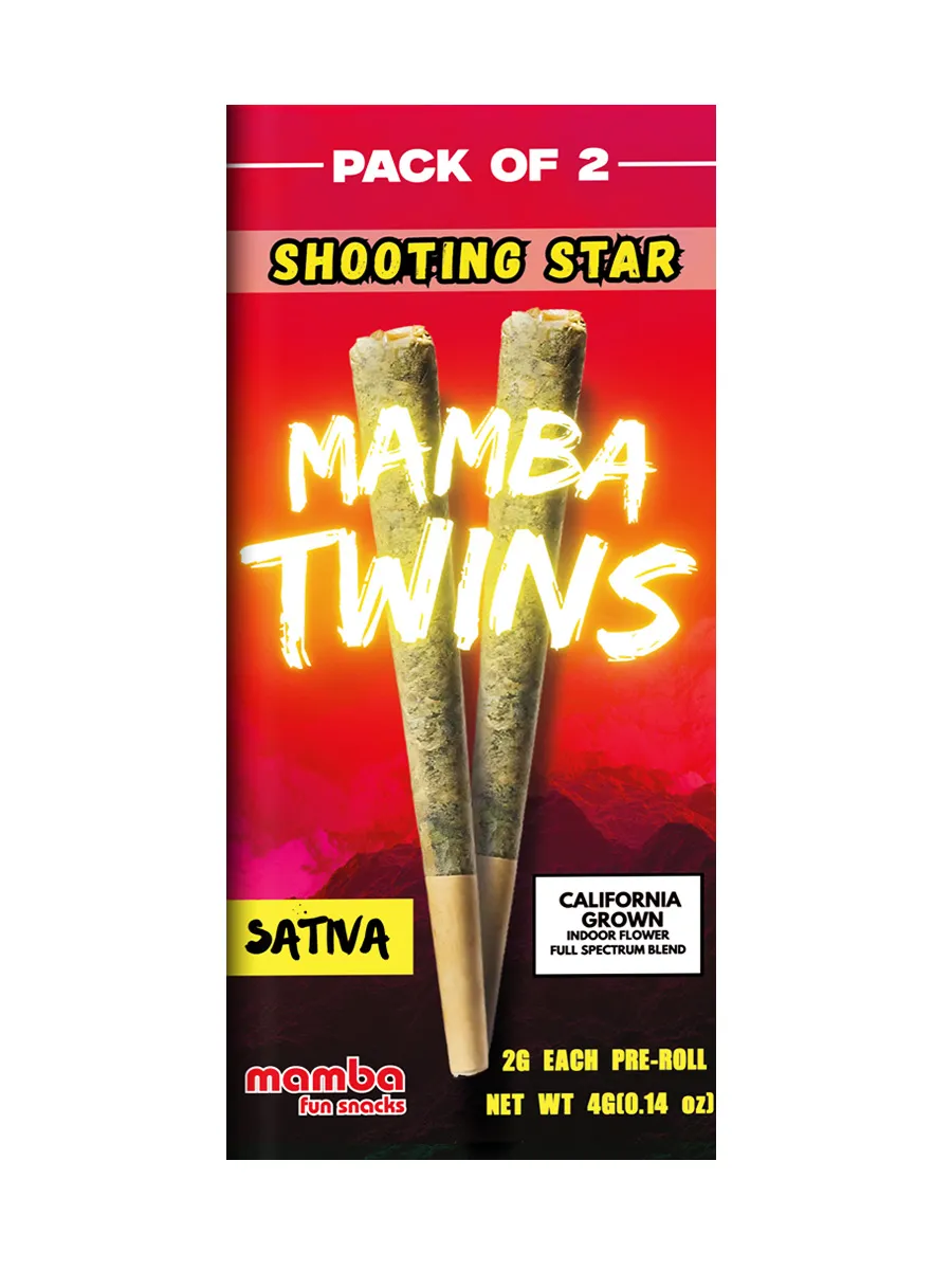Shooting Star Mamba Twins Full Spectrum THCP Pre-Roll 2ct