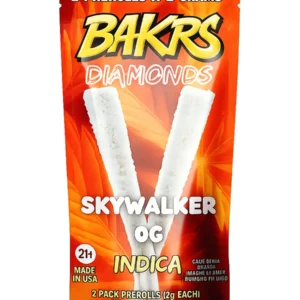 Skywalker OG Bakrs Glazed With Diamonds Pre-Rolls 2ct 2g