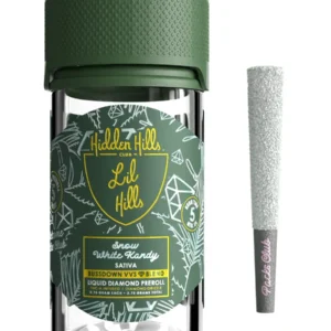 Snow White Kandy Hidden Hills Lil Hills VVS Liquid Diamond Pre Rolls 3.75G