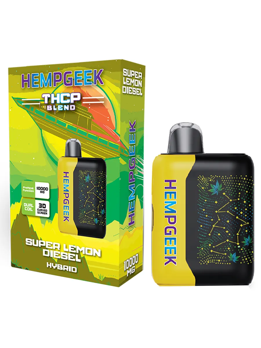 Super Lemon Diesel Hempgeek THCP Blend Disposable 10000MG