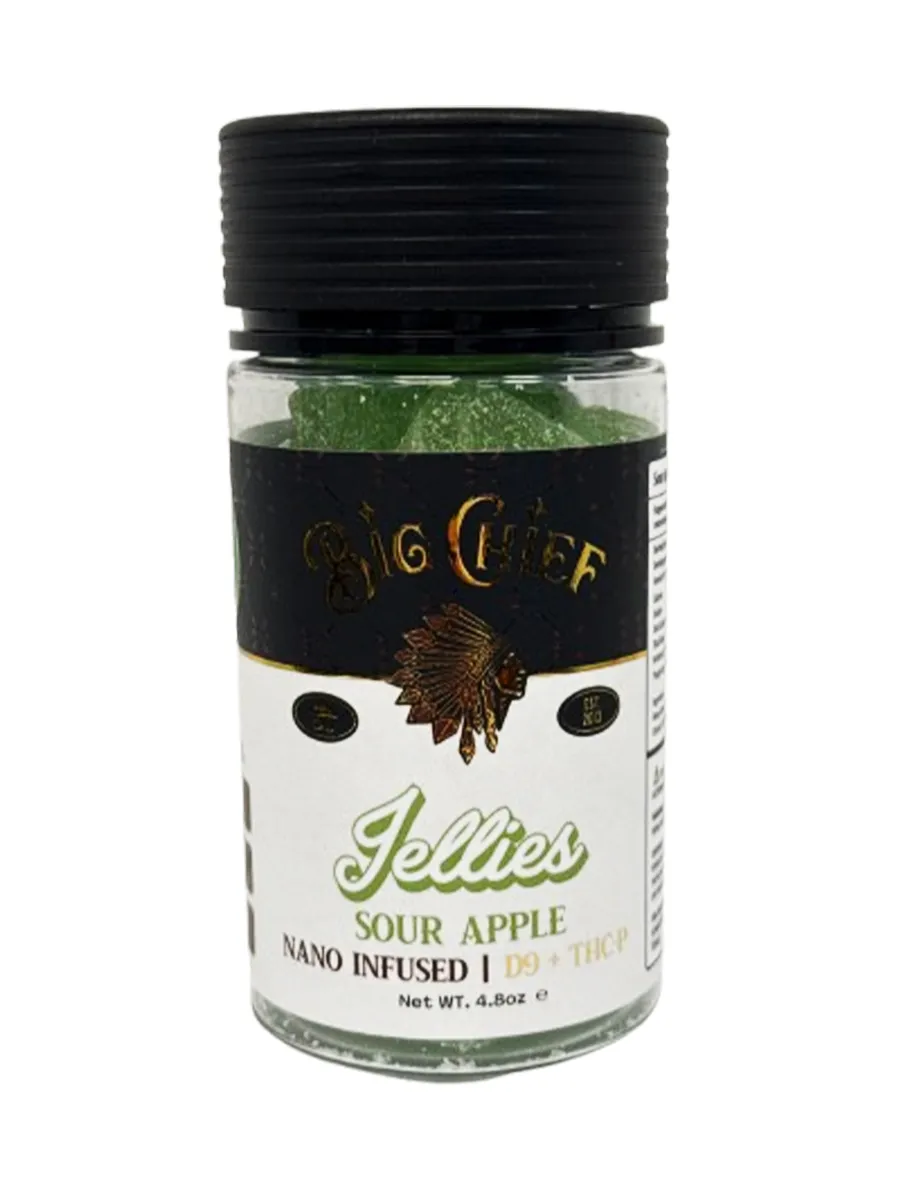 Sour Apple Big Chief Nano Infused D9+THC-P Gummies 15000MG