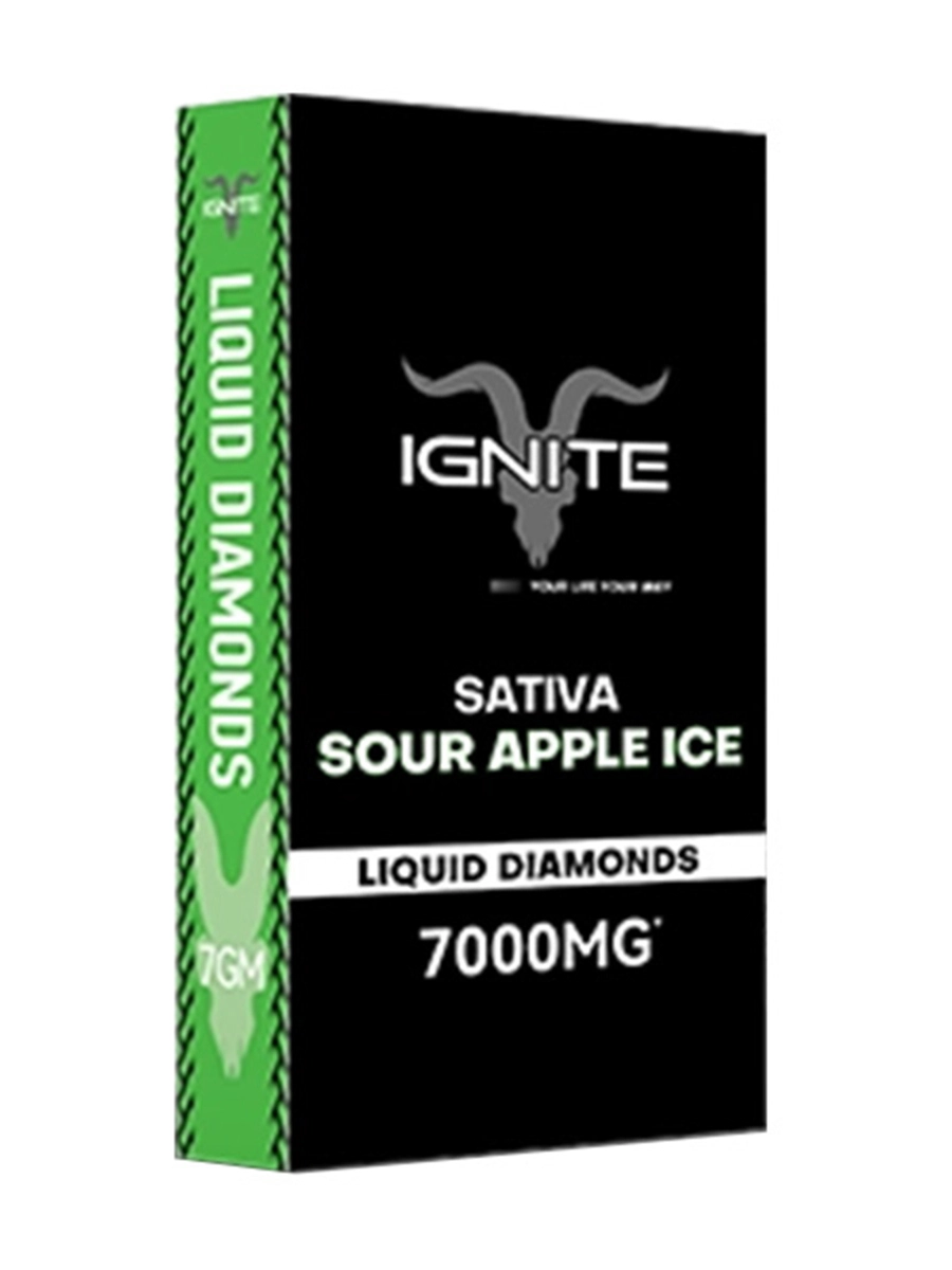 Sour Apple Ice Ignite Liquid Diamonds Disposable 7000mg