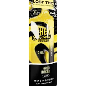 Sour Diesel Lost THC Cosmic Blend THCA Disposable 2.5G