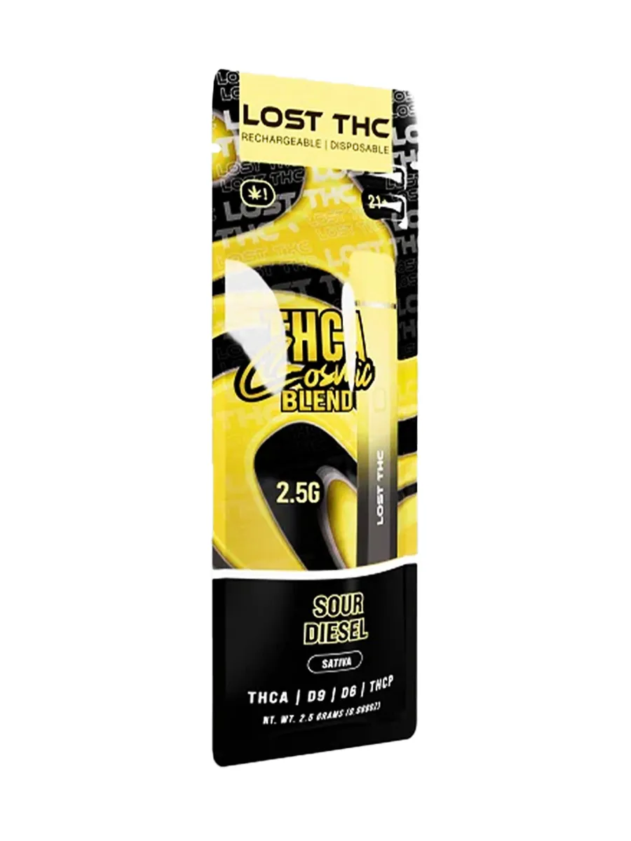 Sour Diesel Lost THC Cosmic Blend THCA Disposable 2.5G