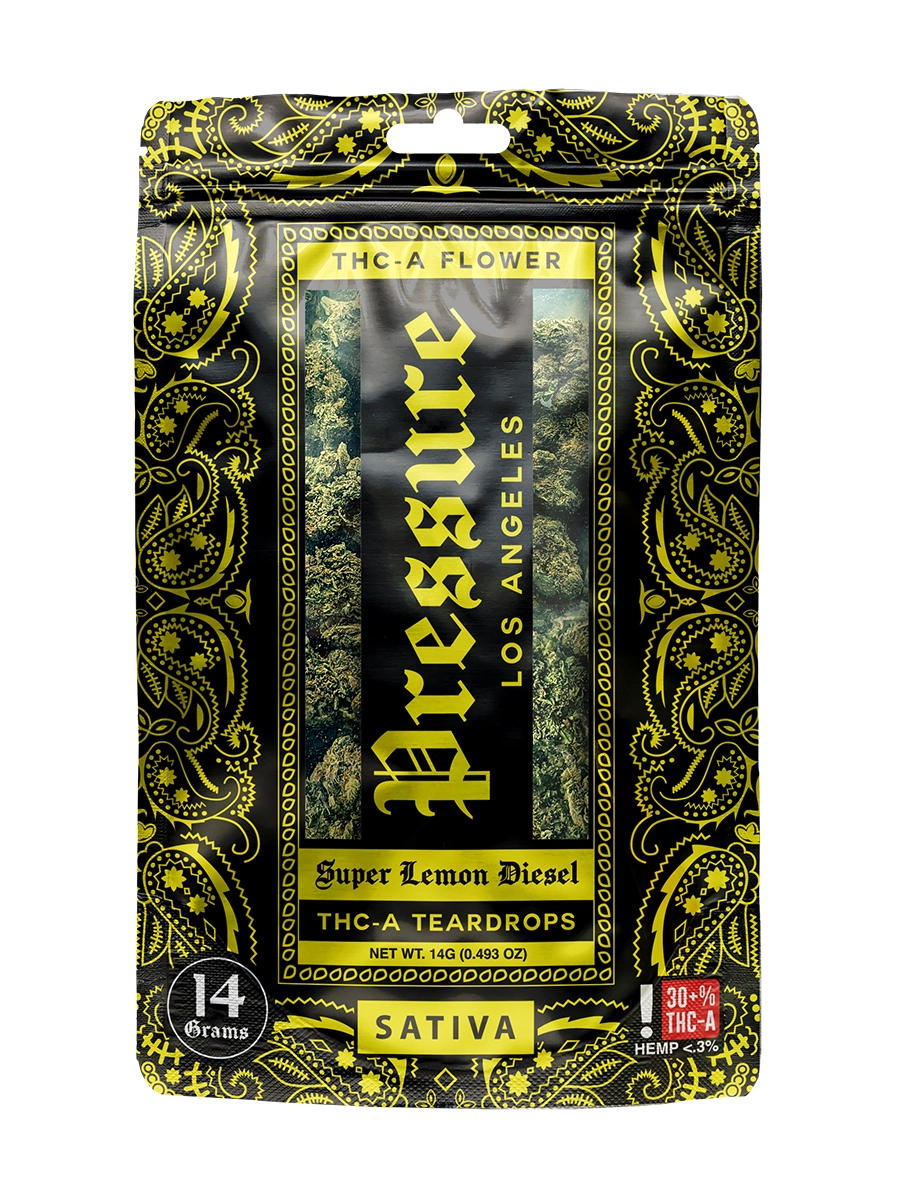 Sour Lemon Diesel Pressure THC-A Teardrops 14G