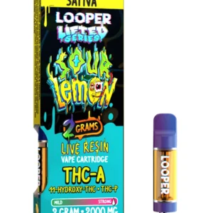 Sour Lemon Looper Lifted Series THC-A+11-Hydroxy-THC+THCP-O Cartridge 2G