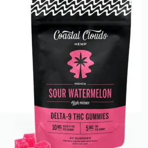 Sour Watermelon Coastal Clouds Delta 9  Gummies 20ct