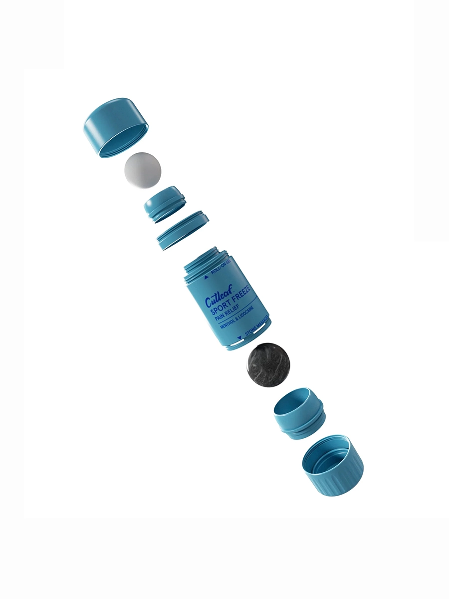 Sports Freeze Menthol and Lidocain Cutleaf Hemp Roll On 2000mg - Image 2