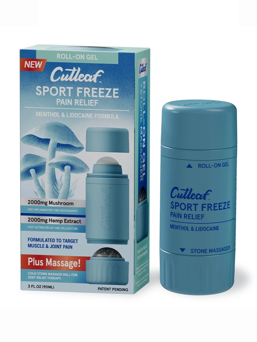 Sports Freeze Menthol and Lidocain Cutleaf Hemp Roll On 2000mg