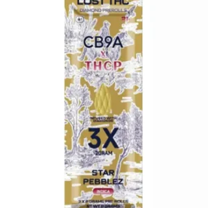 Star Pebblez Lost THC CB9A x THCP Diamond Pre-Rolls 3x2G