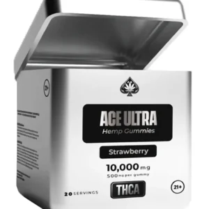 Strawberry Ace Ultra THCA Gummies 20ct 500mg