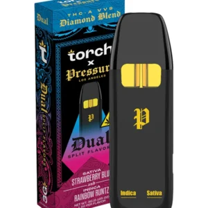Strawberry Blue | Rainbow Runtz Torch x Pressure Dual Disposable 3G