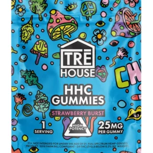 Strawberry Burst Tre House HHC Gummies 1ct