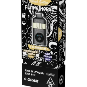 Strawberry Cough | Gas Crack Flying Horse Black Edition Disposable 9G