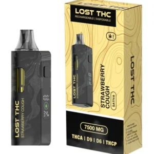 Strawberry Cough Lost THC V2 THC-A Disposable Black Edition 7.5G