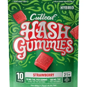 Strawberry Cutleaf Hash Delta 9 Gummies 10ct