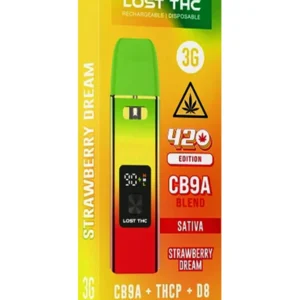 Strawberry Dream Lost THC 420 Edition CB9A Blend Rechargeable Disposable 3G