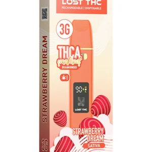 Strawberry Dream Lost THC THCA Melted Diamonds Disposable 3G