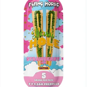 Strawberry Jam Flying Horse THCA Hash Hole Pre-Rolls 5G
