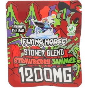 Strawberry Jammer Flying Horse Stoner Blend Infused Gummies 1200MG