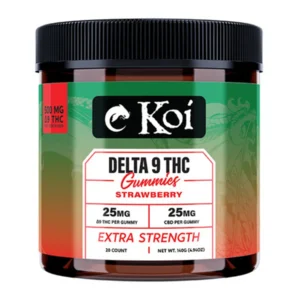 Strawberry Koi Extra Strength Delta 9 Gummies 20ct