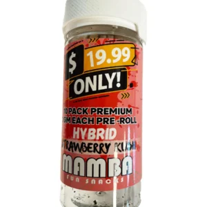 Strawberry Kush Mamba $19.99 Only! Pre-Roll 10 Pack Premium x 2G