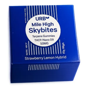 Strawberry Lemon URB Mile High Skybites THCP/Nano D9 Gummies 10ct 5MG
