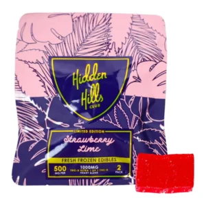 Strawberry Lime Hidden Hills Fresh Frozen Edibles 500 mg 2 ct