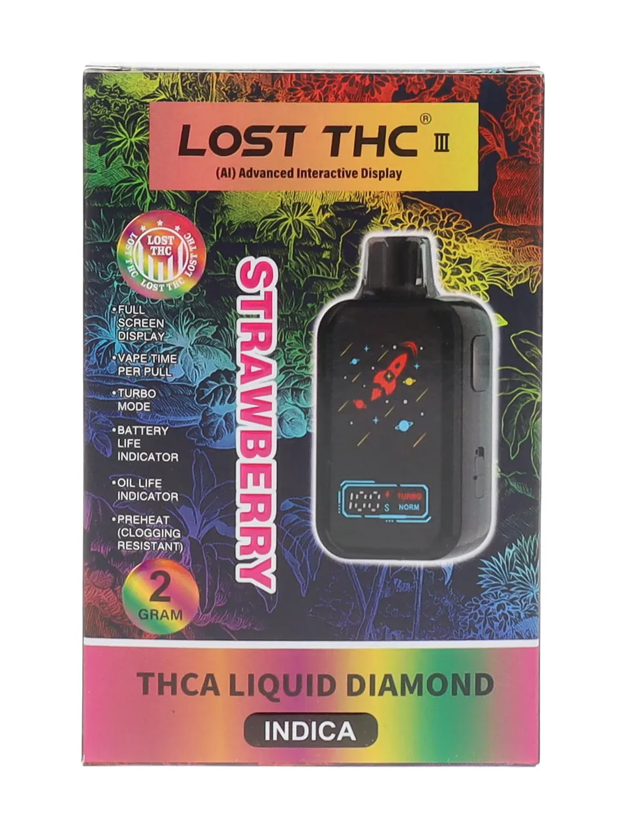 Strawberry Lost THC THC-A Liquid Diamond Disposable 2G