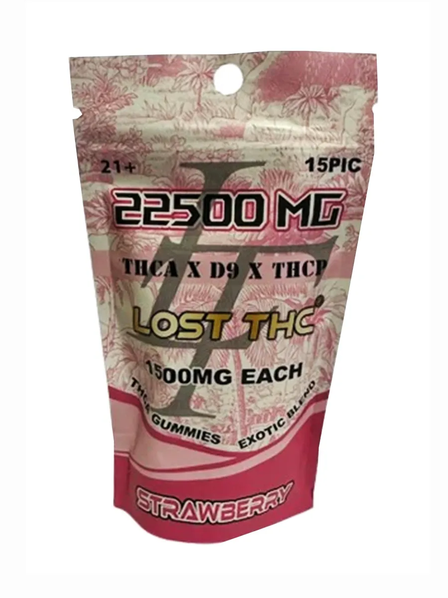 Strawberry Lost THC THCA x D9 x THCP Exotic Gummies 22500MG