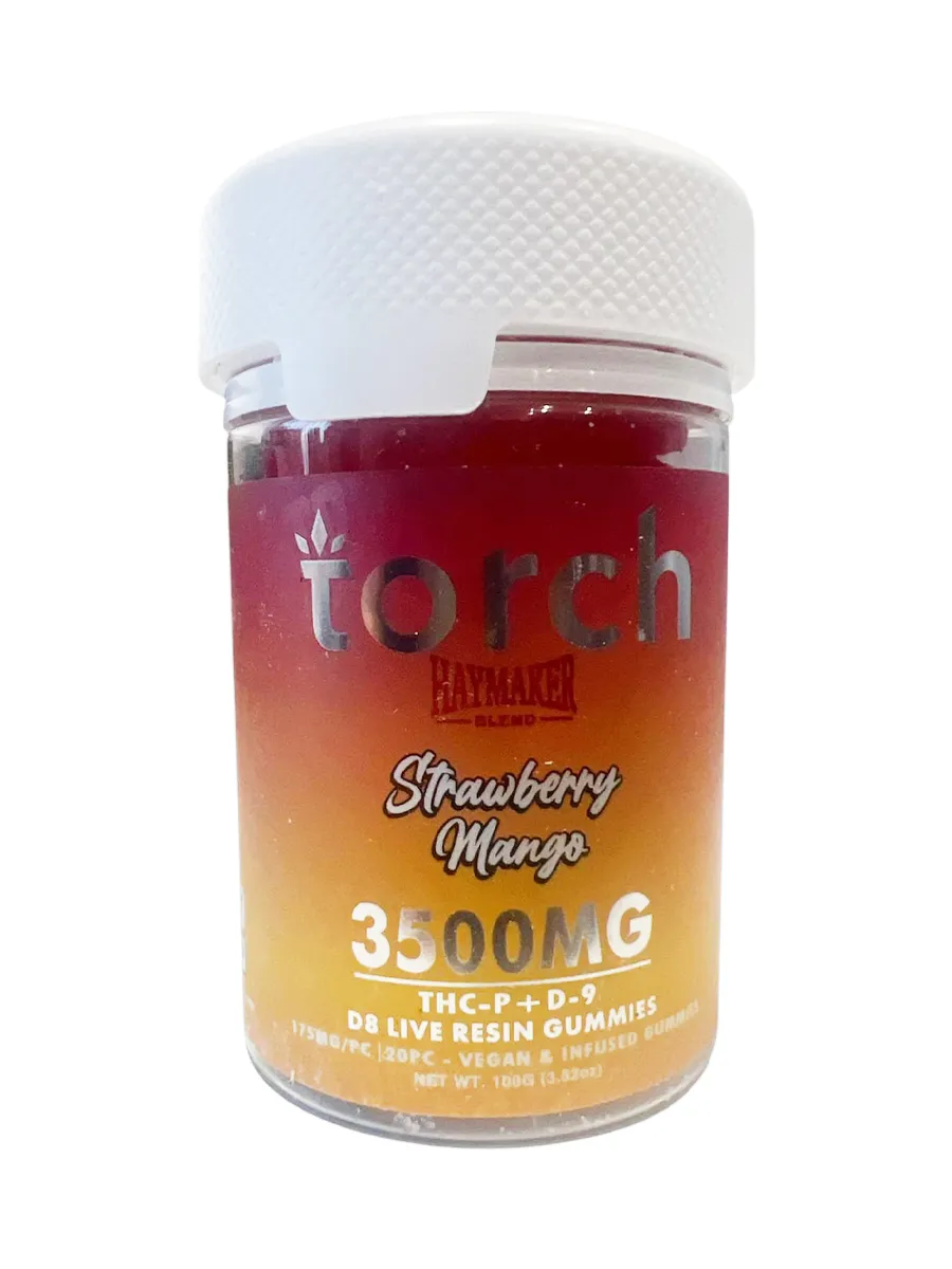 Strawberry Mango Torch Haymaker Blend Live Resin Gummies 3500mg