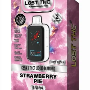 Strawberry Pie Lost THC CB9A x THCP Liquid Diamond Live Resin Disposable 2G