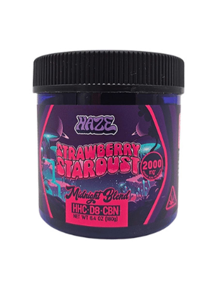 Strawberry Stardust Haze Midnight Blend Gummies 2000MG