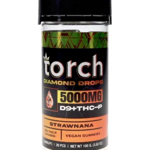Strawnana Torch Diamond Drops Gummies 5000mg