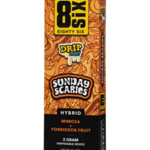 Sunday Scaries 8SIX Drip Series THC-P Disposable 2G