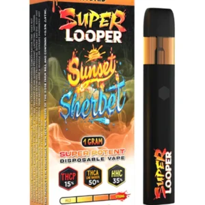 Sunset Sherbet Super Looper Super Potent THCP+THCA+HHC Vape 1G