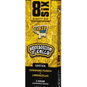Sunshine N’ Cello 8SIX Drip Series THC-P Disposable 2G