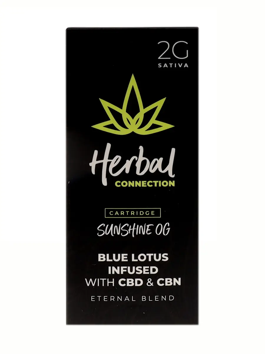 Sunshine OG Herbal Connection Blue Lotus Infused Eternal Blend Cart 2G