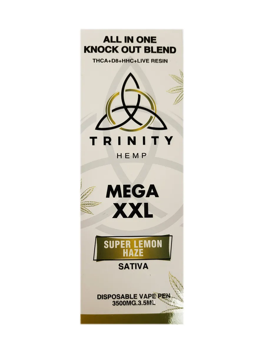 Super Lemon Haze Trinity All In One Knockout Blend Mega XXL Disposable 3.5G