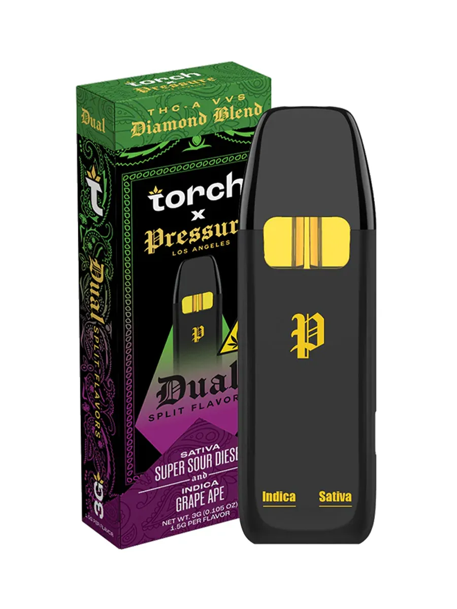 Super Sour Diesel | Grape Ape Torch x Pressure Dual Disposable 3G
