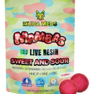 Sweet & Sour Muha Meds Live Resin Mamba Gummies 3000MG