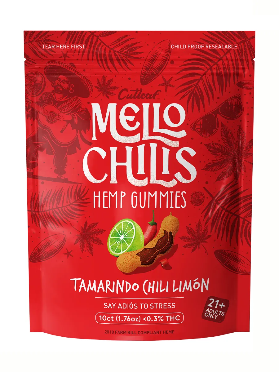 Tamarindo Chili Limon Mello Chilis Hemp Gummies 10ct