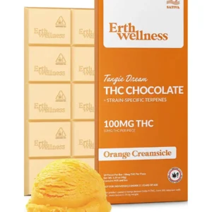 Tangie Dream Orange Creamsicle Erth Wellness Delta 9 THC Chocolate Bar 100mg