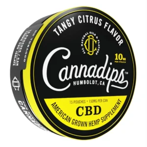 Tangy Citrus Cannadips CBD Pouches 15ct 150MG