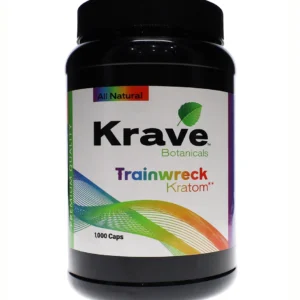 Trainwreck Krave Botanicals Kratom Capsules 1000ct