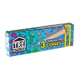 Tre House Ultra Thin Unbleached Cones King Size 3cs