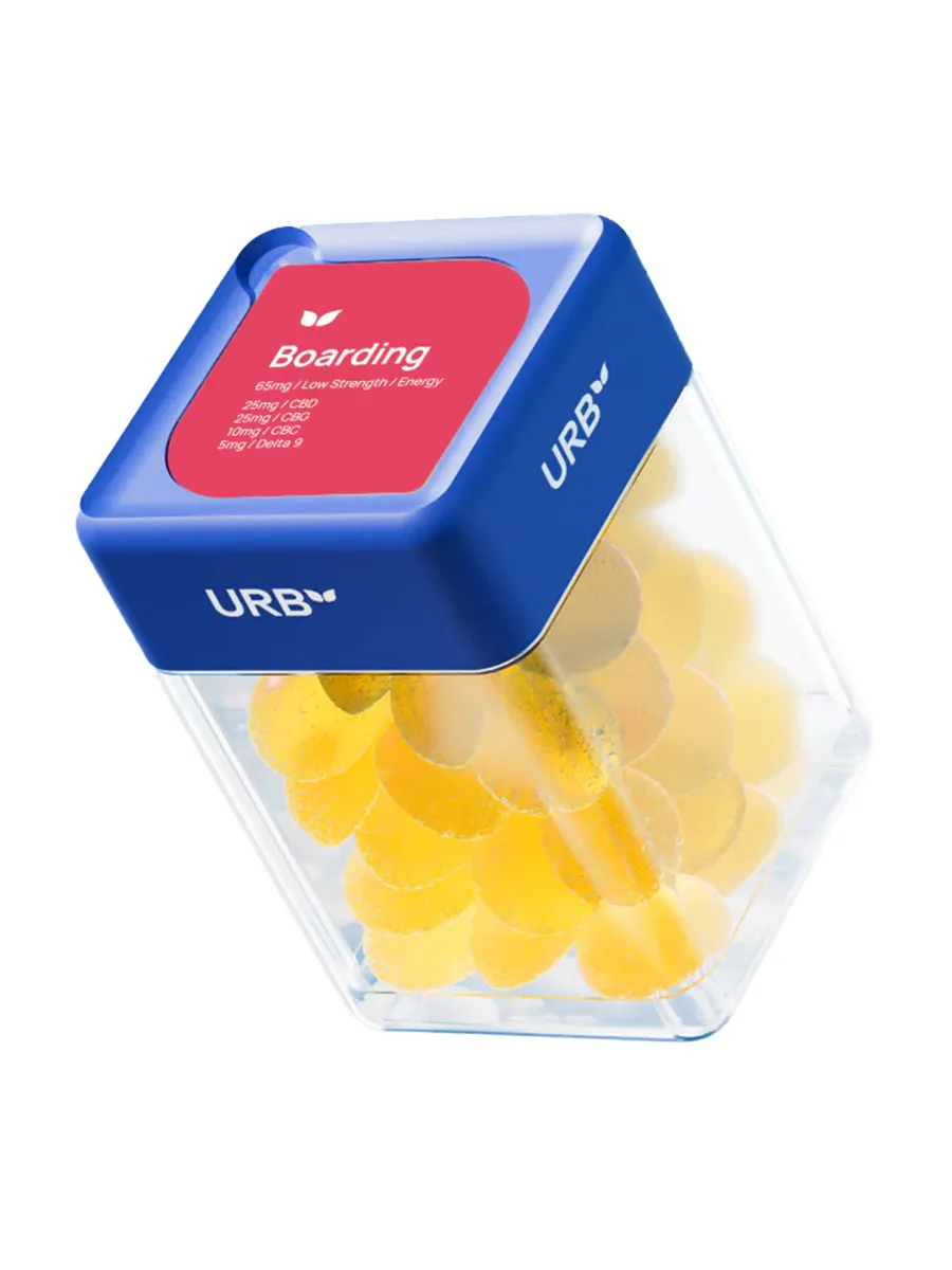 Tropical Breeze URB Boarding Skybites D9 | CBD | CBG | CBC Gummies 1950mg 30ct