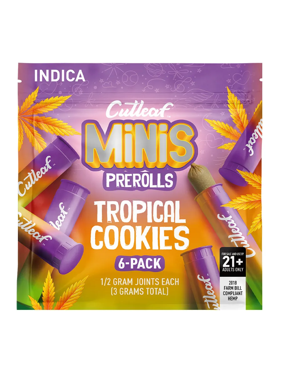 Tropical Cookies Cutleaf MiNiS Pre-Rolls 6-Pack 3G