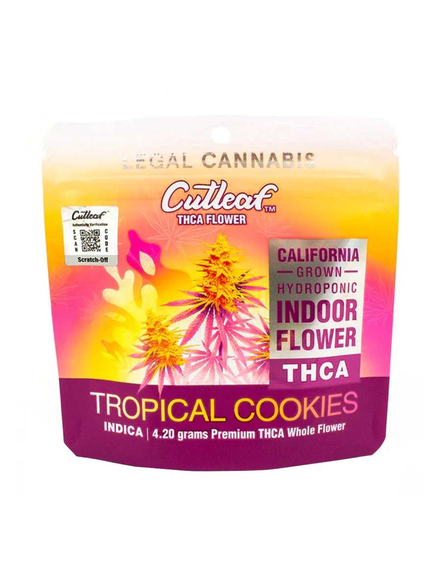 Tropical Cookies Cutleaf Premium THC-A Whole Hemp Flower 4.2G